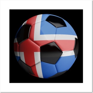 Iceland Soccer Ball Posters and Art